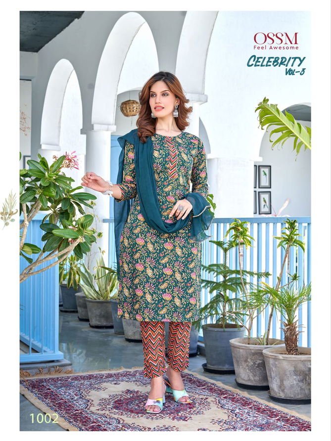 Celebrity Vol 3 By Ossm Readymade Designer Salwar Suits Catalog